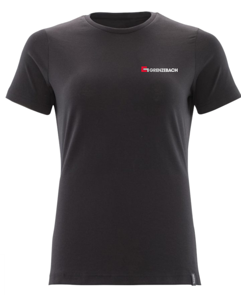 T-Shirt Damen kurzarm Schwarz