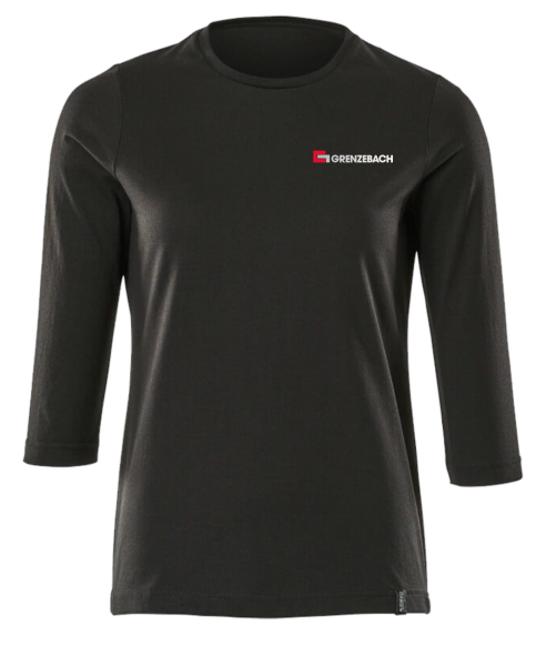 T-Shirt Damen langarm Schwarz